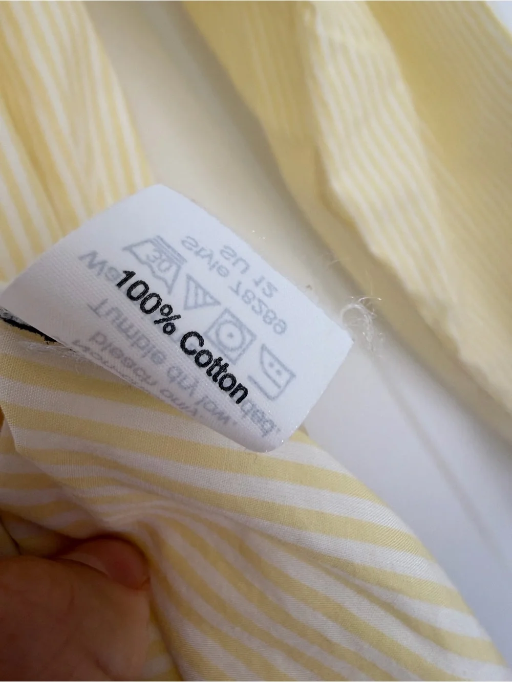 J Crew Men's Yellow Light Weight Stripe Button-Up Shirt